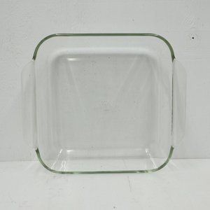 2/$20 Pyrex Square Glass Casserole Dish Pan 8in X 8in With Handles No 222